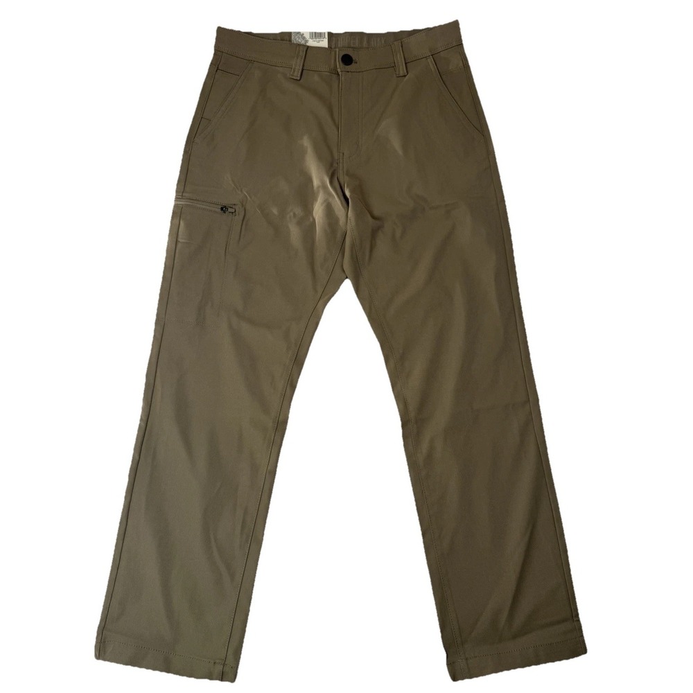 NEW Copper & Oak Men's 30x29 Tech Utility Pants Straight Fit Tan Stretch G1541